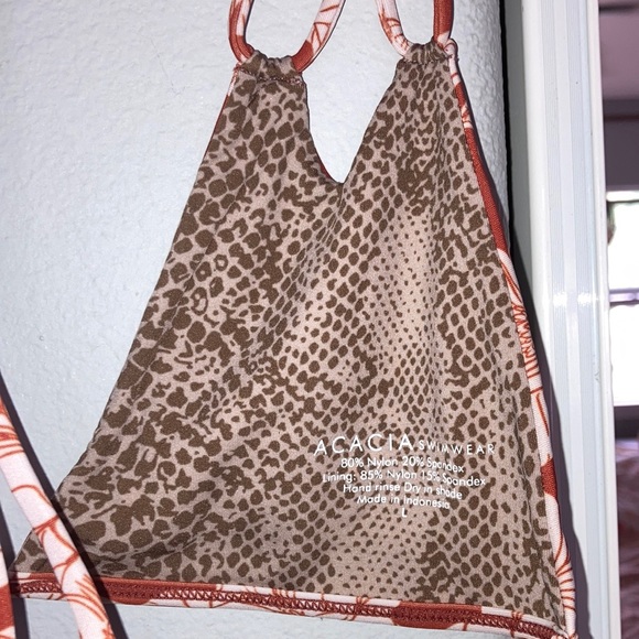 Acacia Magnolia Rust Set Both Sz L Thailand top & Ho’okipa bottom - Picture 6 of 9